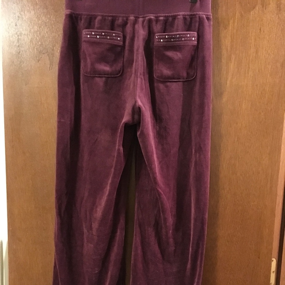 St. John's Bay purple Velour active wear suit S - Picture 2 of 5